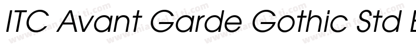 ITC Avant Garde Gothic Std Book字体转换